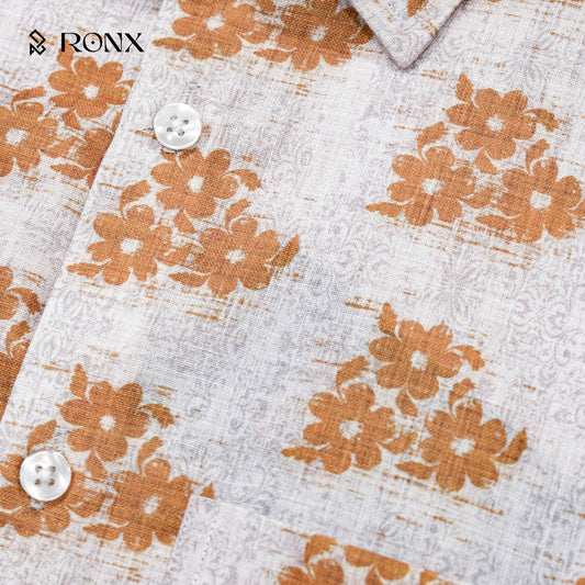 Golden Bloom Floral Shirt