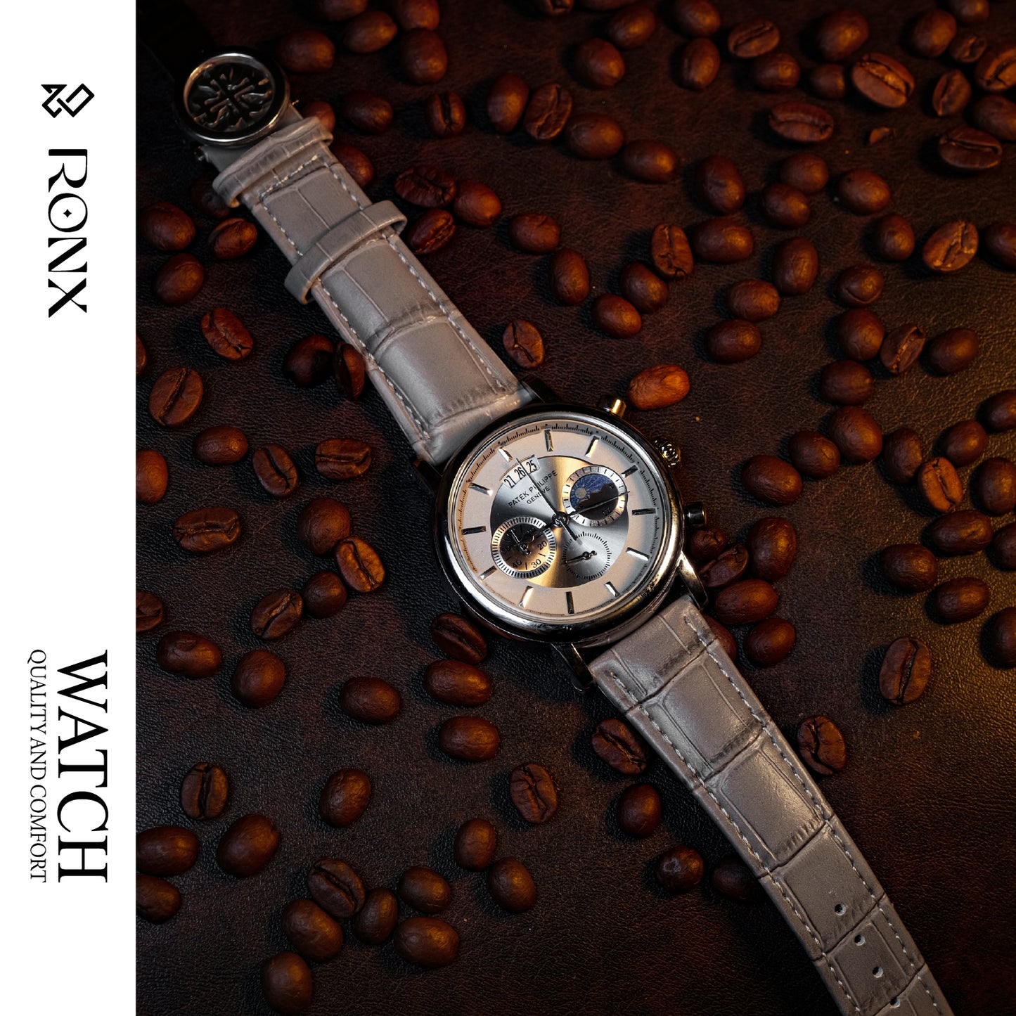 Classic Chronograph Leather Watch