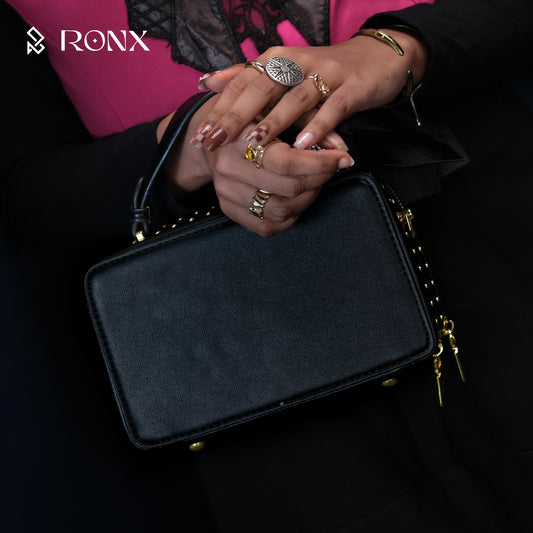 Black Enigma Handbag