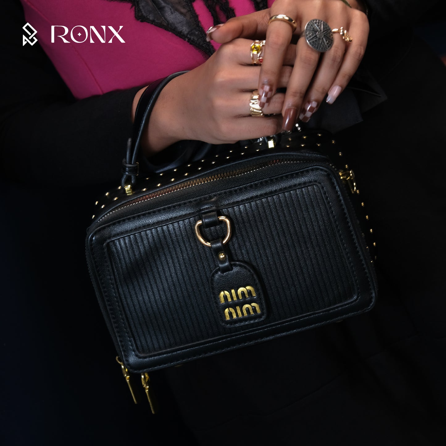 Black Enigma Handbag