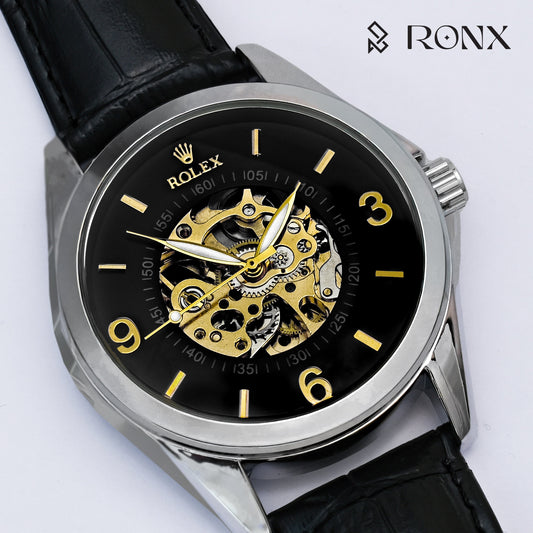 BlackForge Rolex Open-Heart Watch