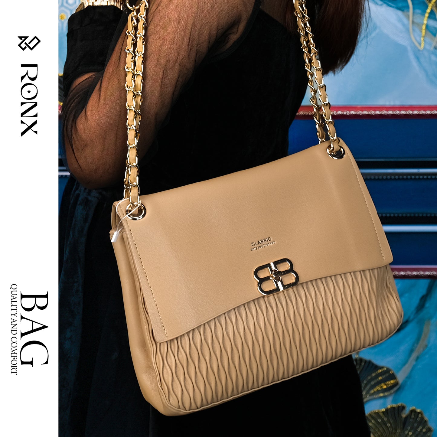 Golden Bloom Bag