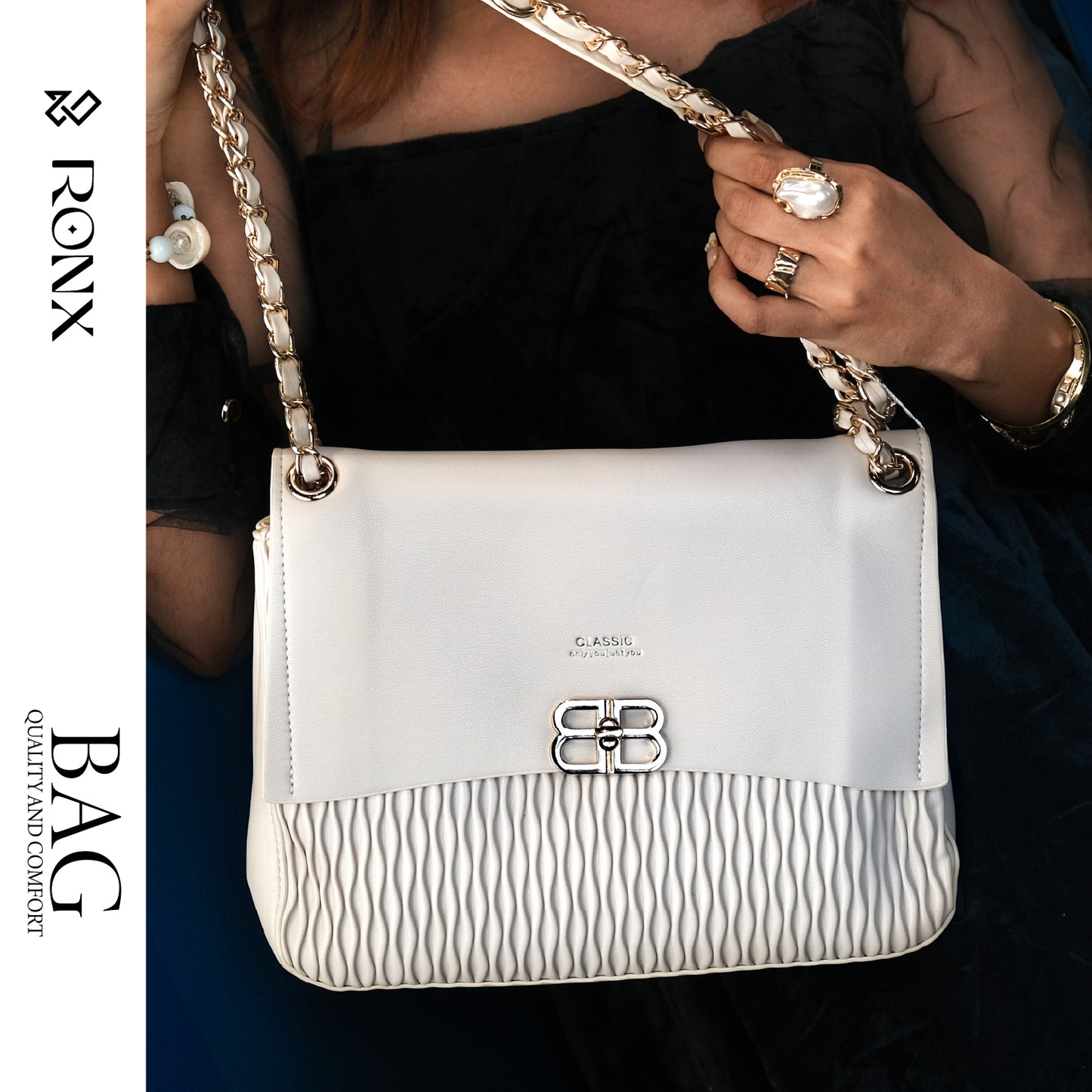 Golden Bloom Bag