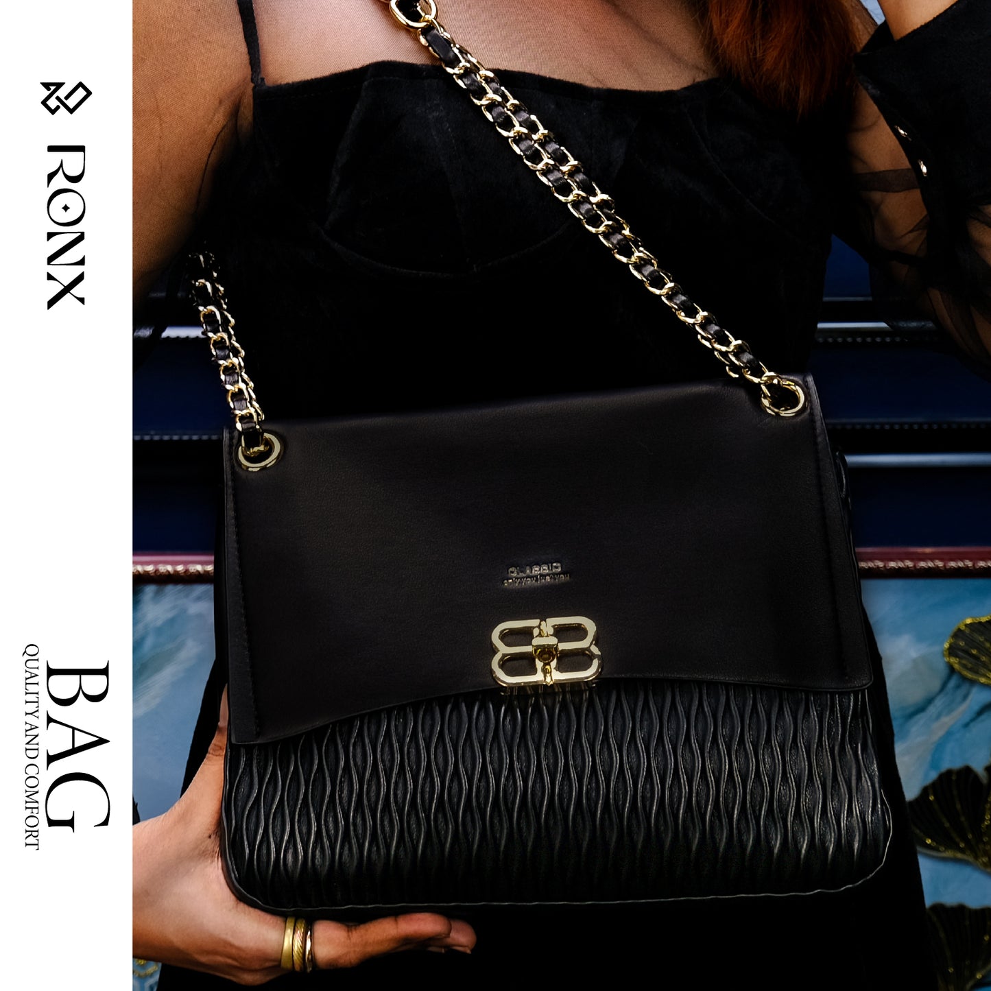 Golden Bloom Bag