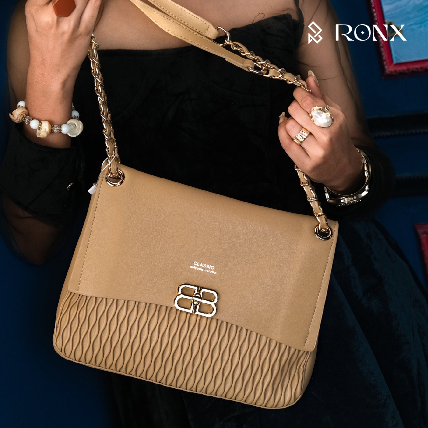 Golden Bloom Bag