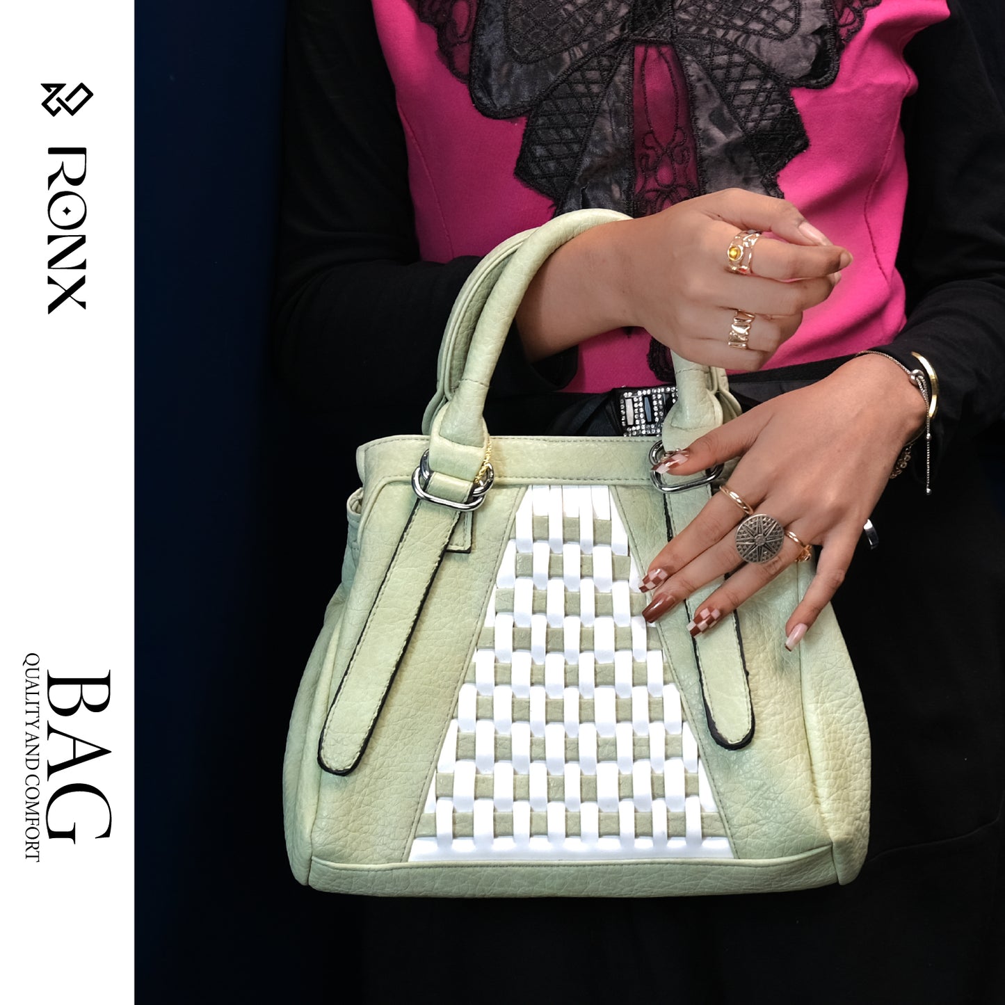 Lattice Luxe Handbag