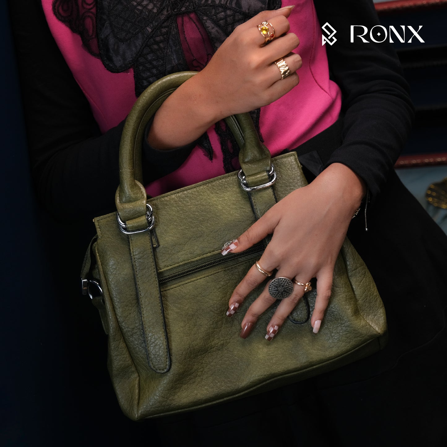 Lattice Luxe Handbag