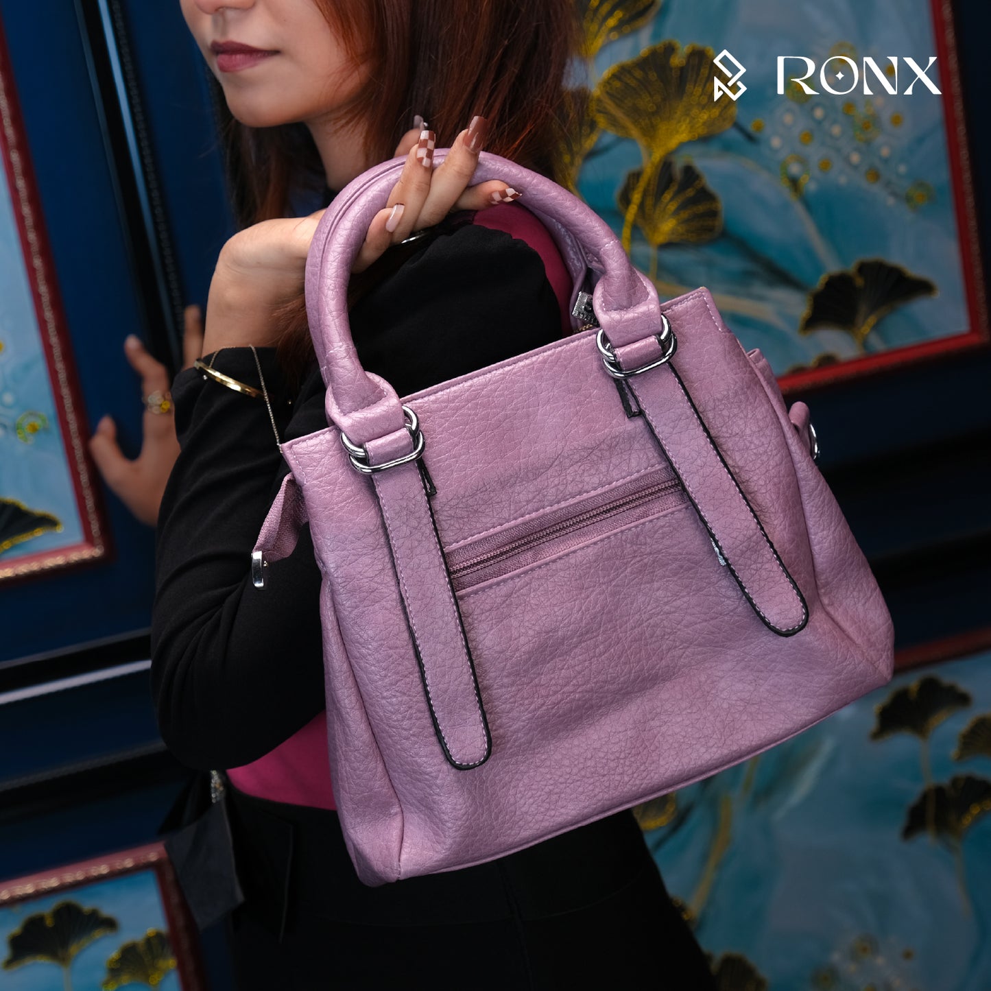 Lattice Luxe Handbag