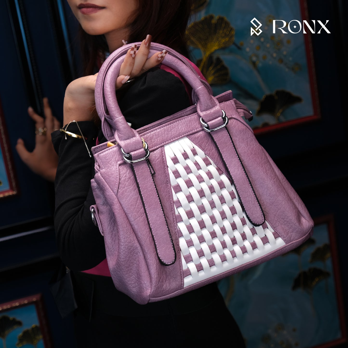 Lattice Luxe Handbag