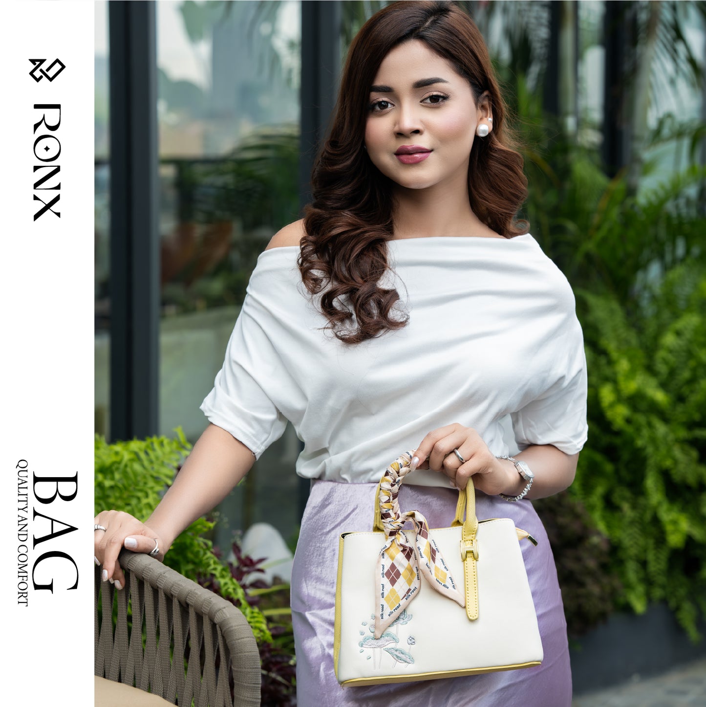 Lemon Ivory Charm Handbag