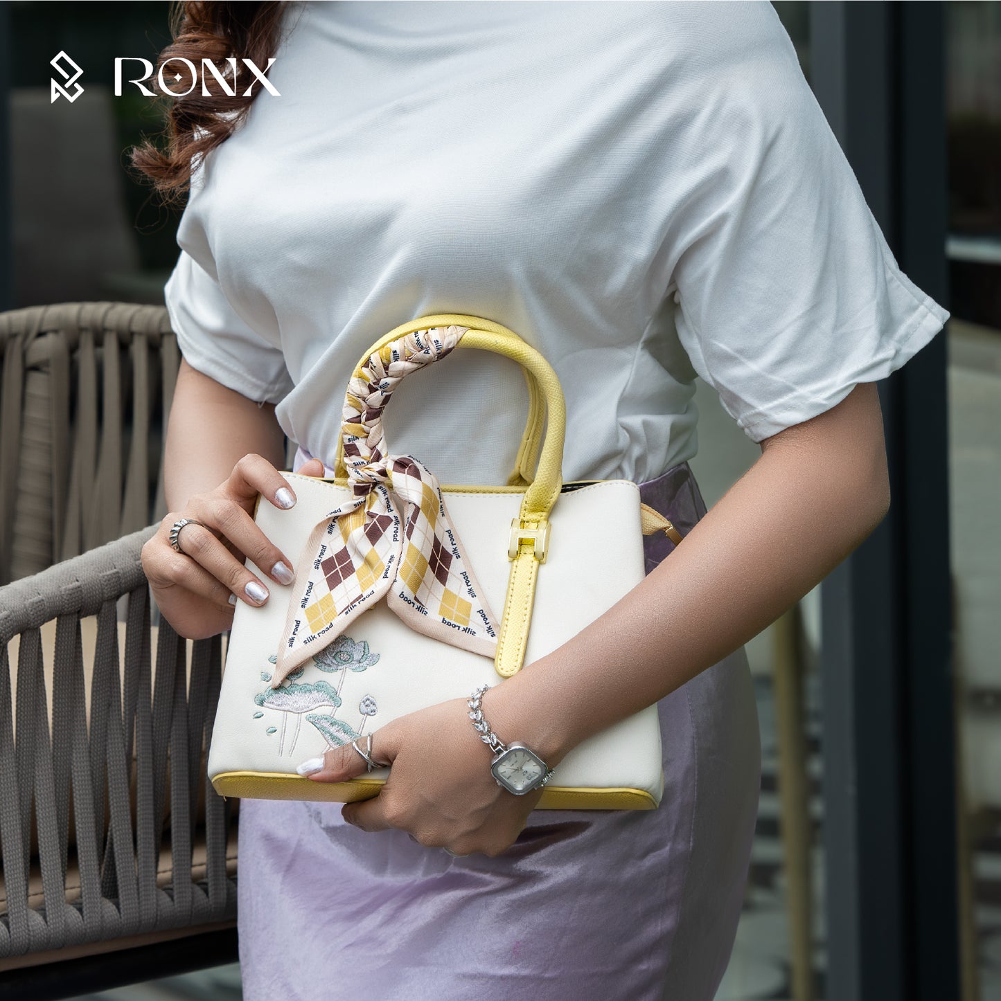 Lemon Ivory Charm Handbag