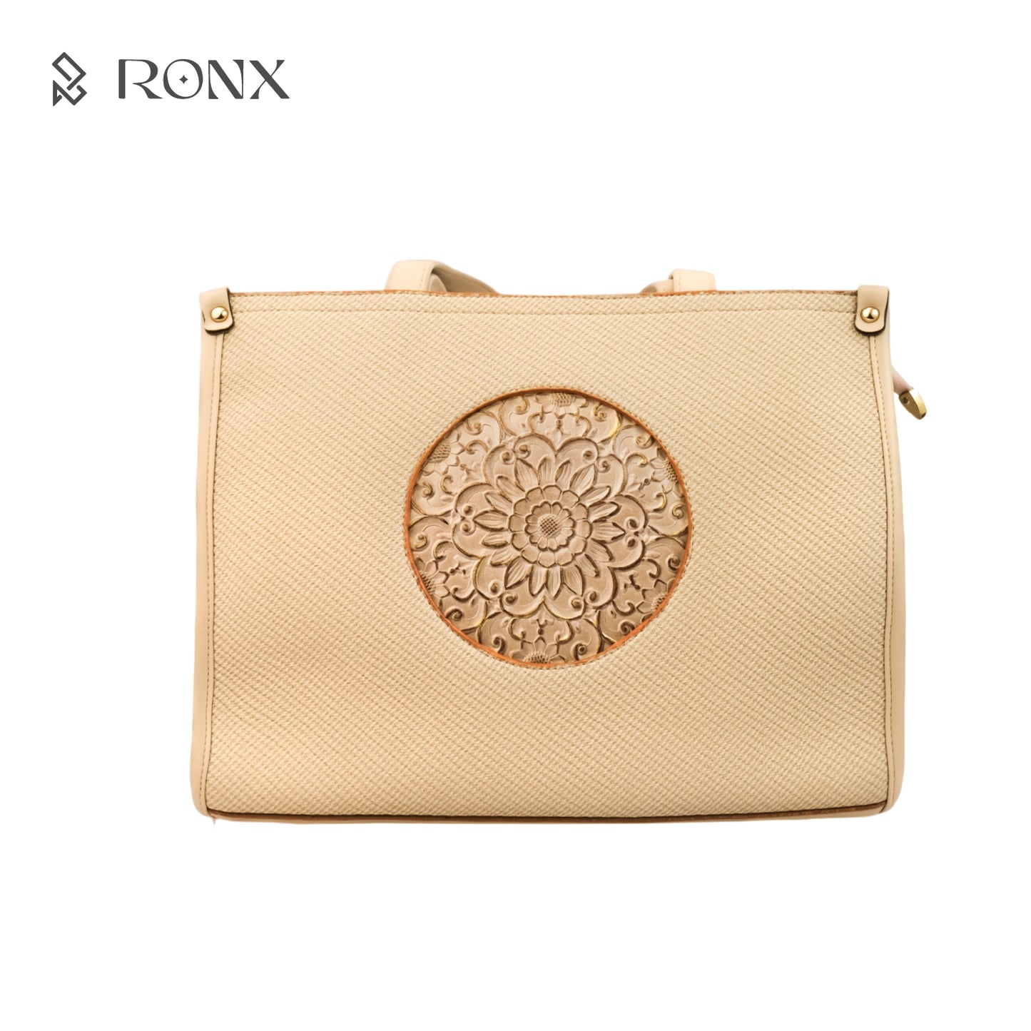 Lotus Circle Tote Bag