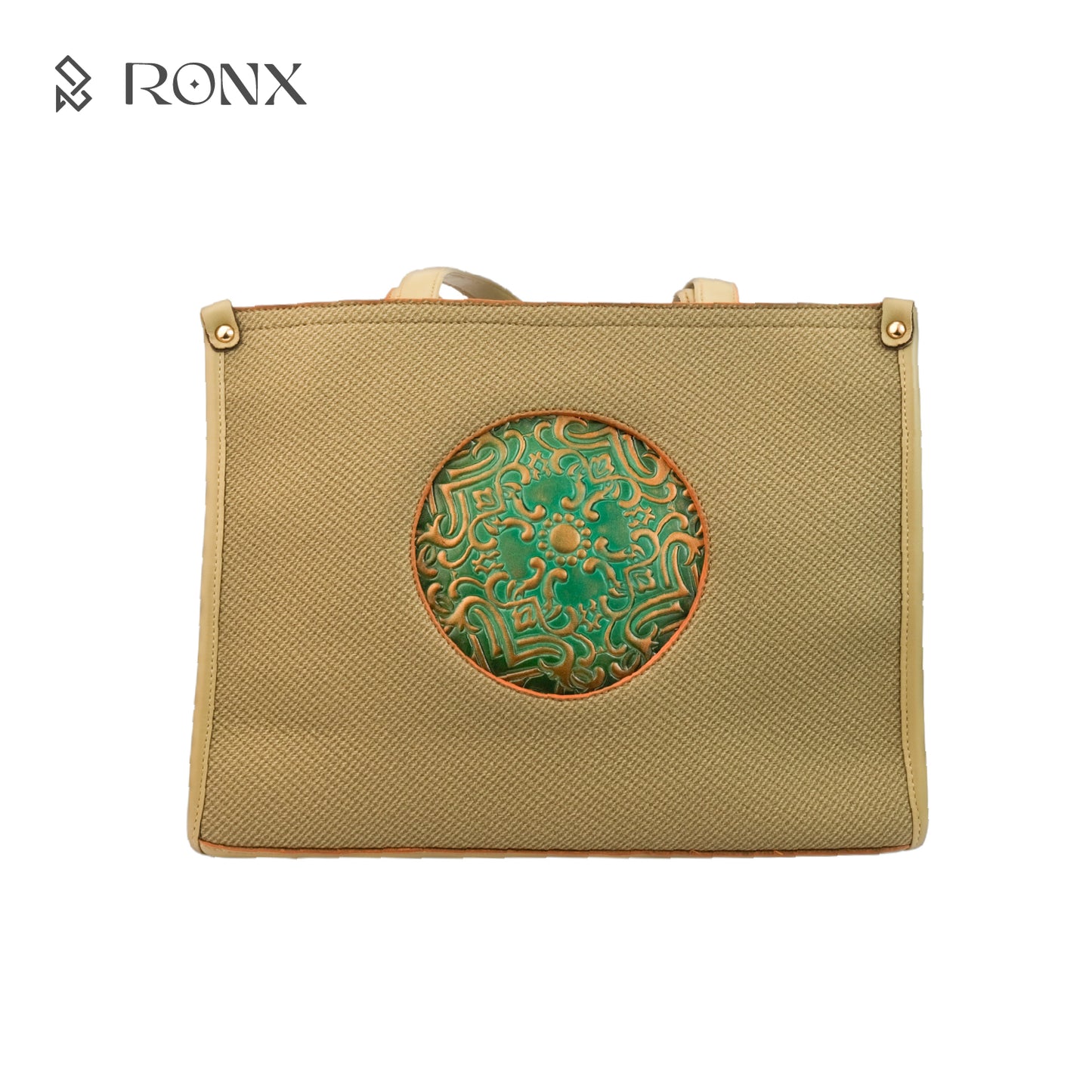 Lotus Circle Tote Bag