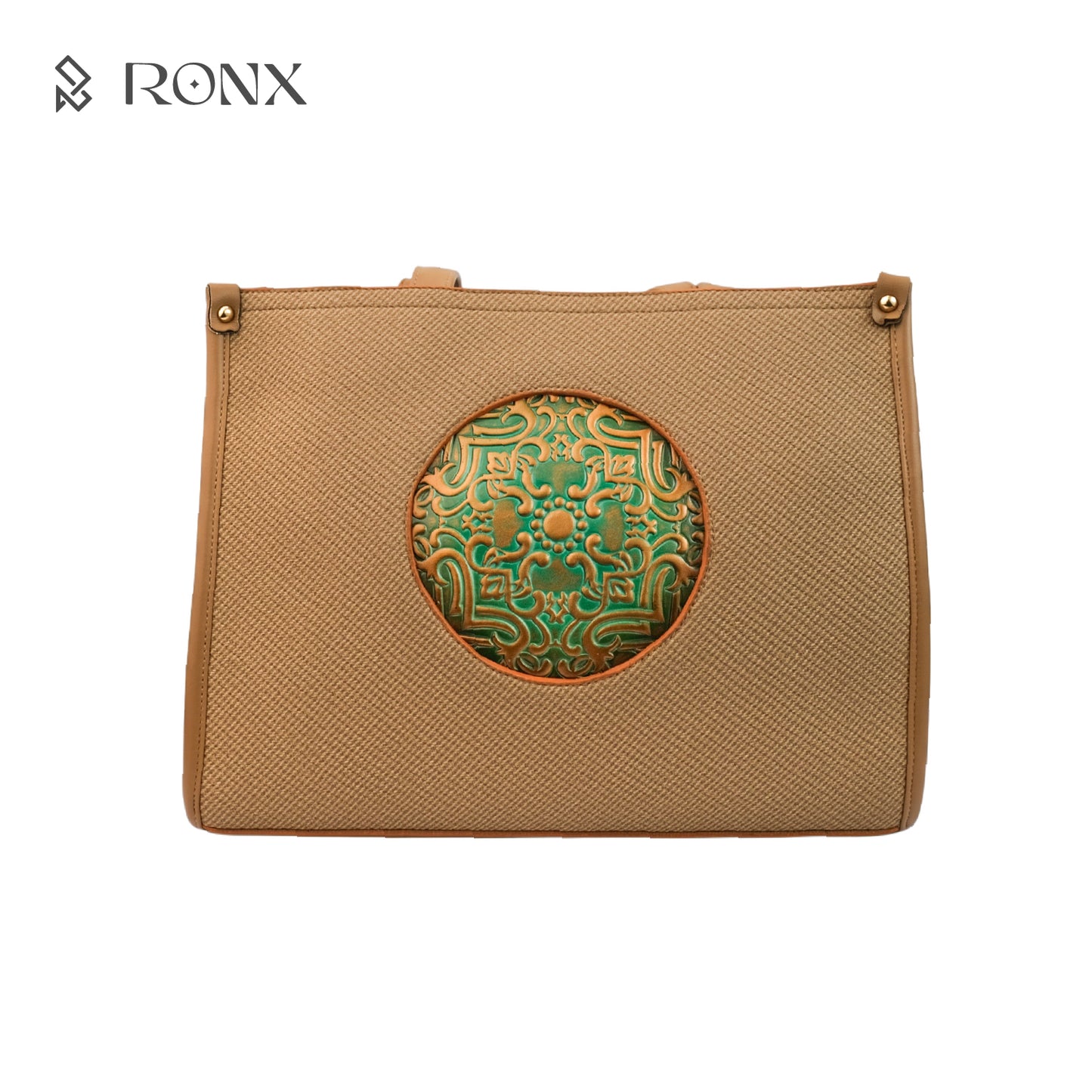 Lotus Circle Tote Bag