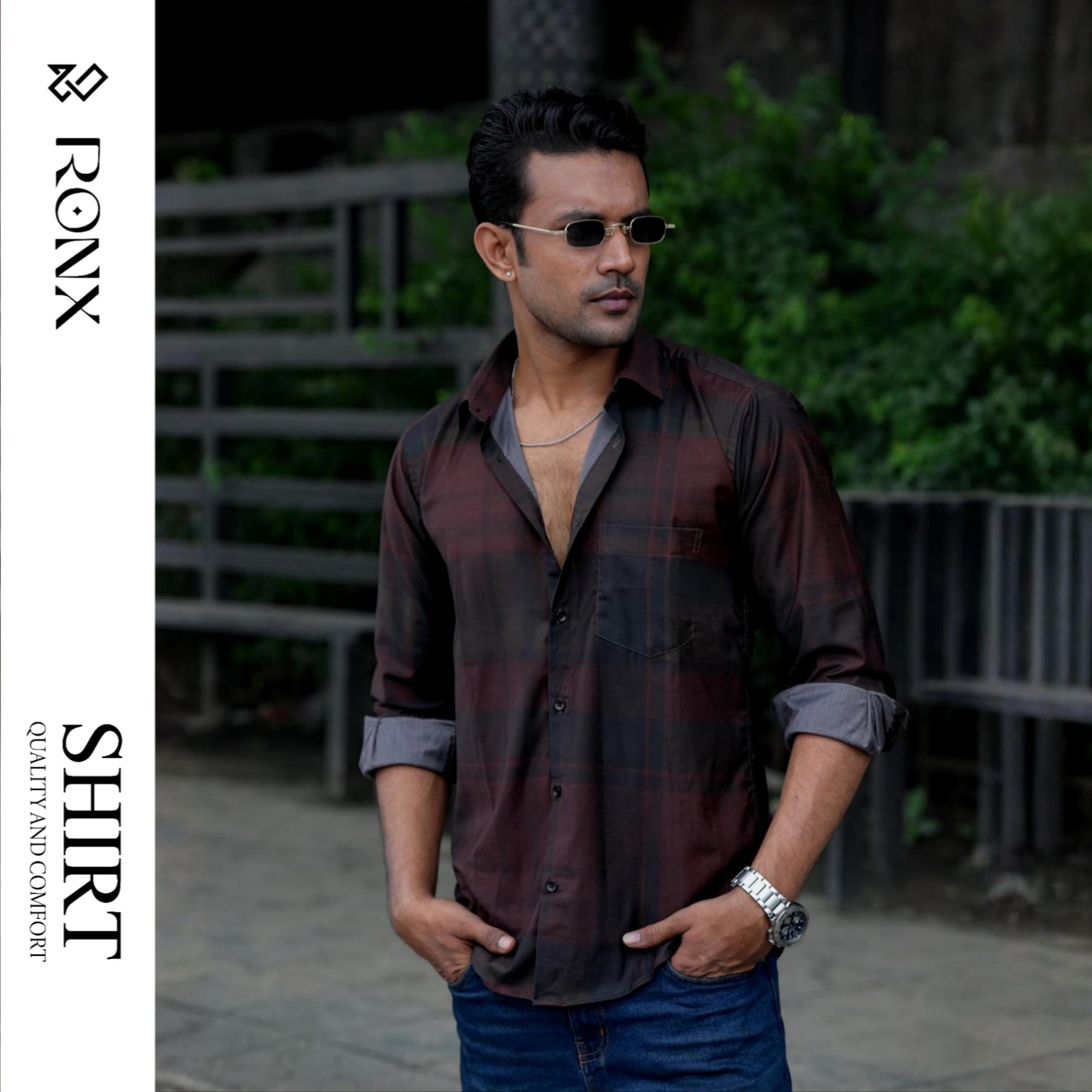 Aura Classic Deep Maroon Shirt