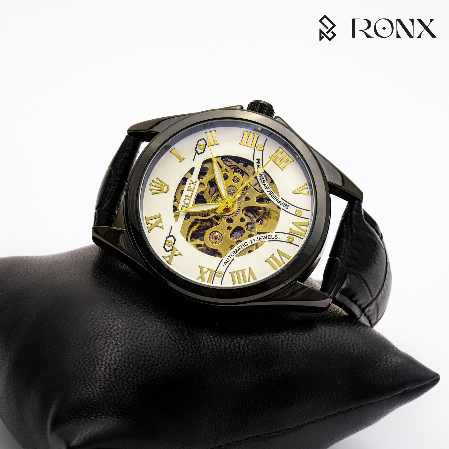 OnyxWinds Open-Heart Automatic Watch