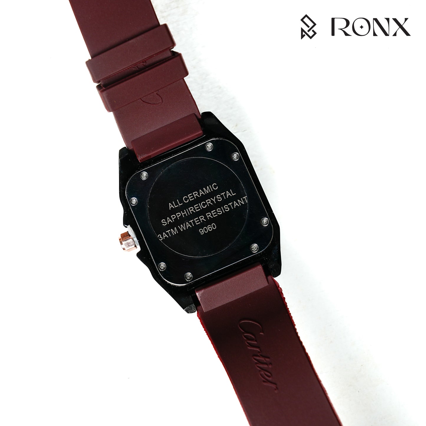 SquareForce Quartz Men’s Watch Maroon