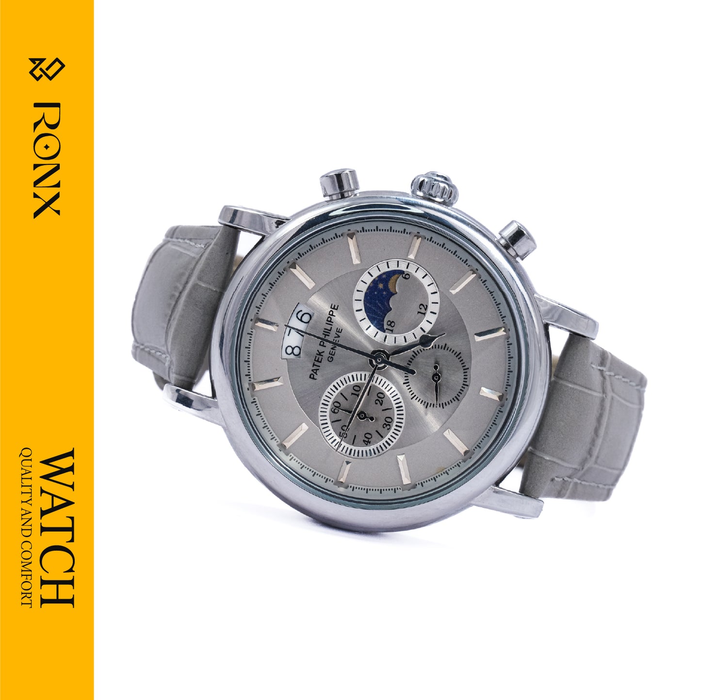 Classic Chronograph Leather Watch