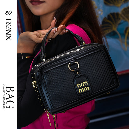 Black Enigma Handbag