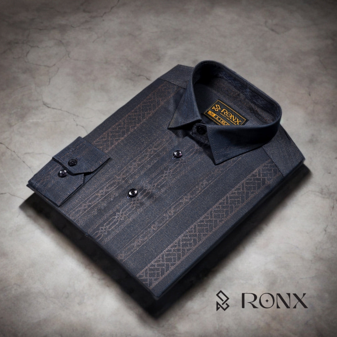 Imperial Slate Shirt - Chinese Fabrics