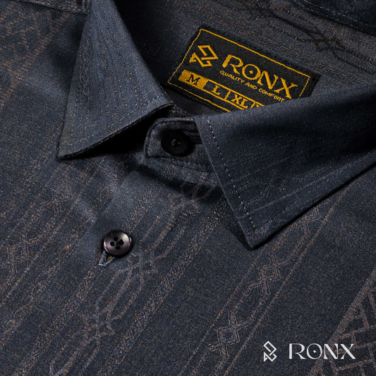 Imperial Slate Shirt - Chinese Fabrics