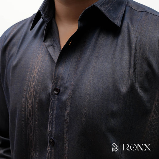 Imperial Slate Shirt - Chinese Fabrics