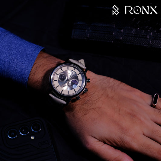 Classic Chronograph Leather Watch
