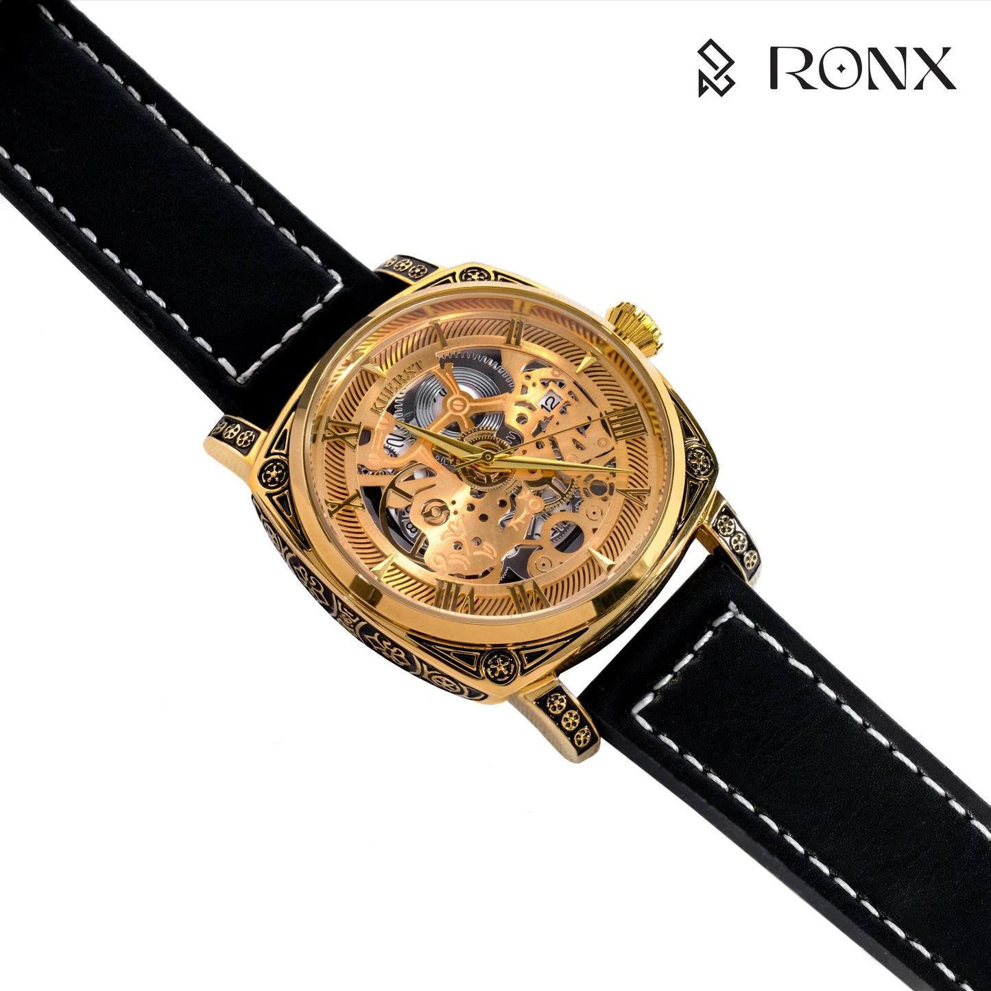 KUERST Regal Golden Mechanical Watch