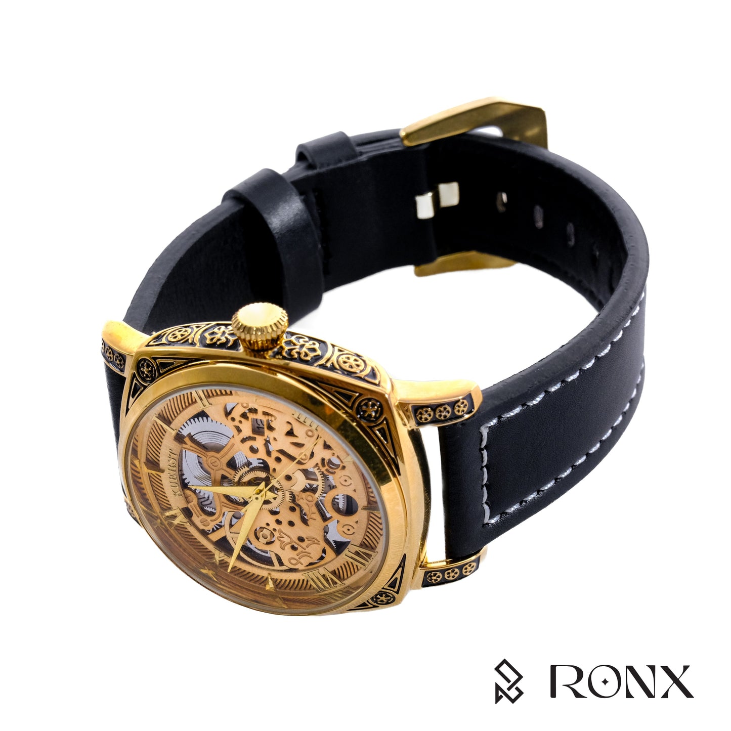 KUERST Regal Golden Mechanical Watch