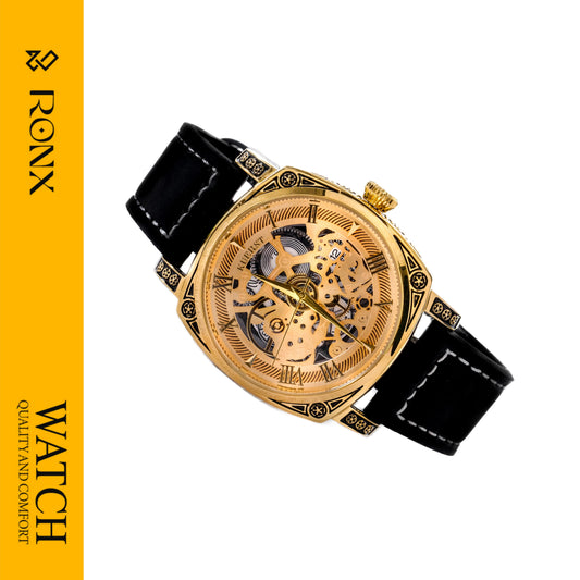 KUERST Regal Golden Mechanical Watch