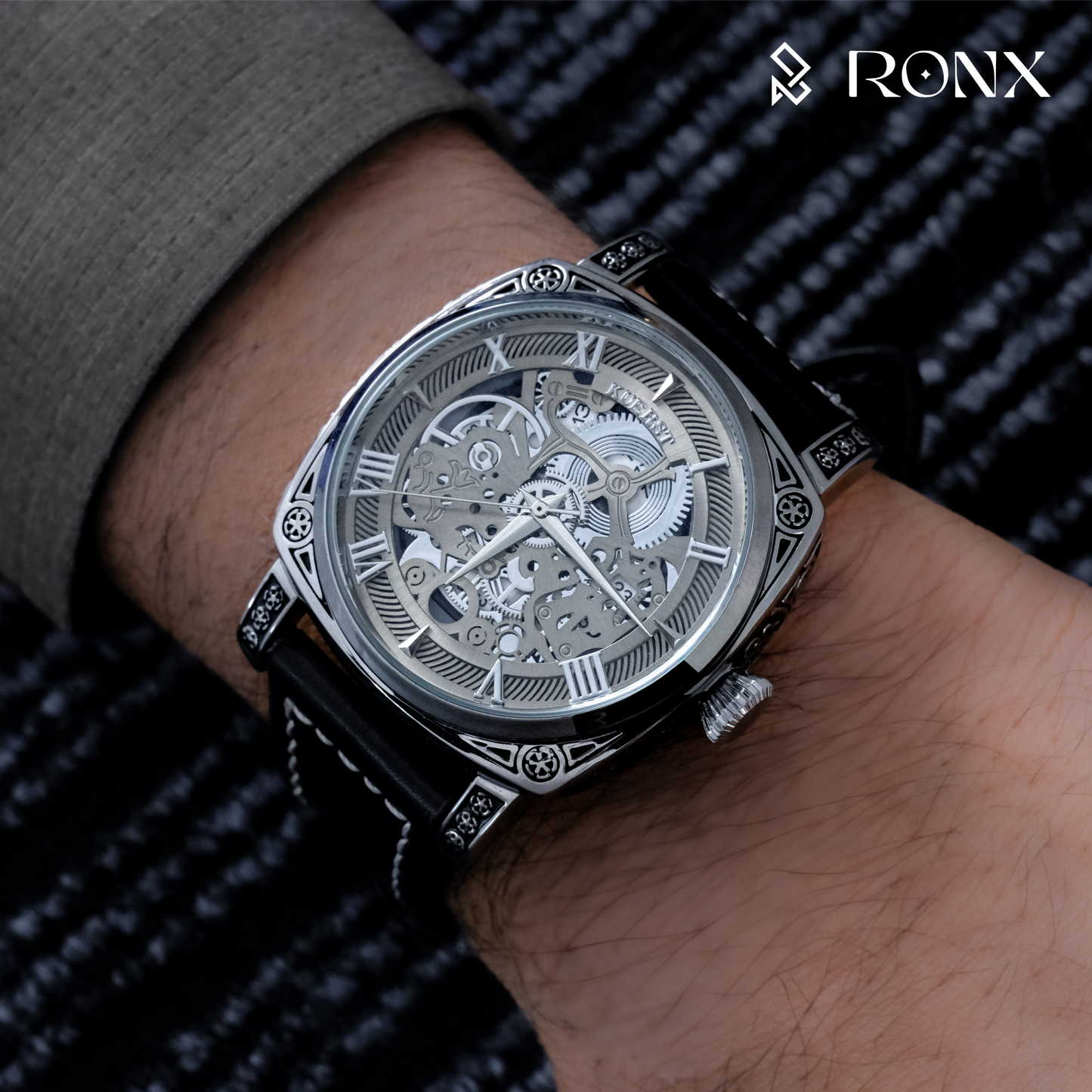 KUERST Regal Silver Mechanical Watch