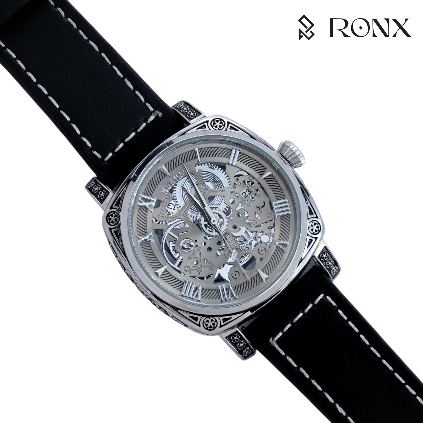 KUERST Regal Silver Mechanical Watch