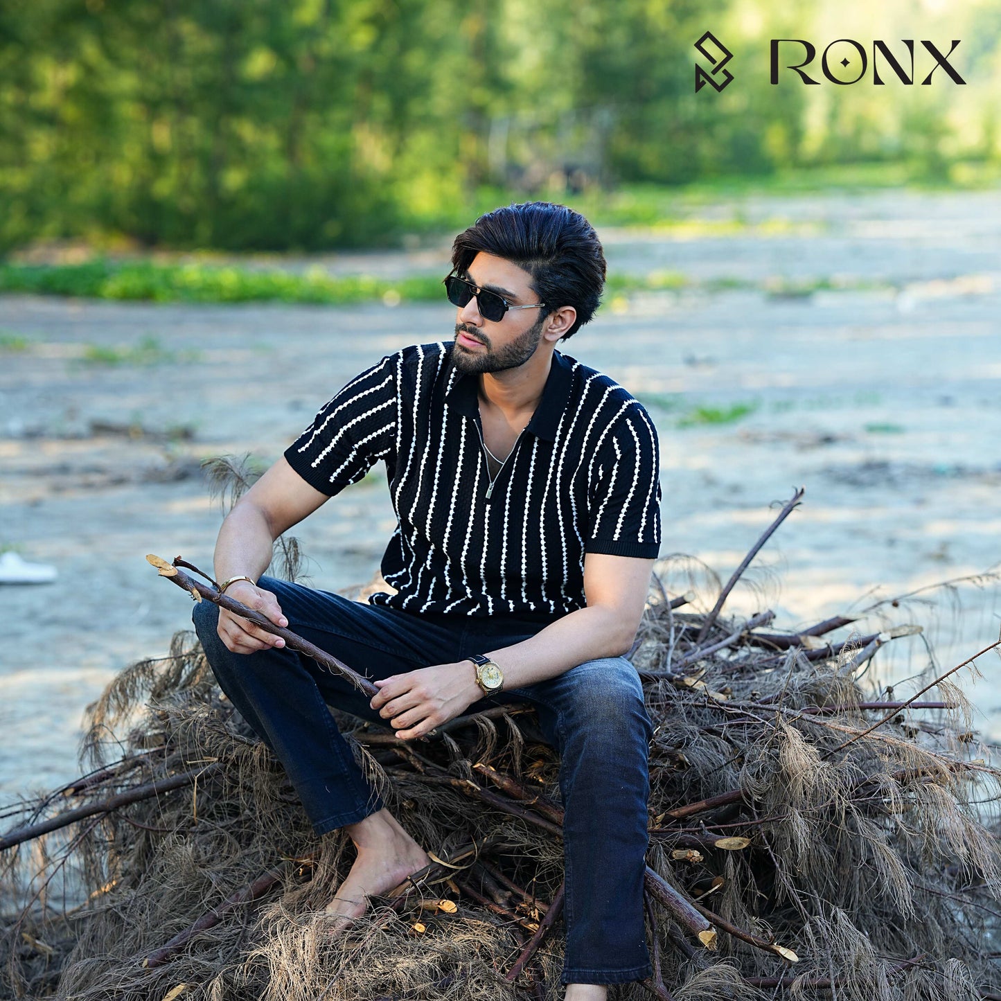 Black Nova Retro Polo