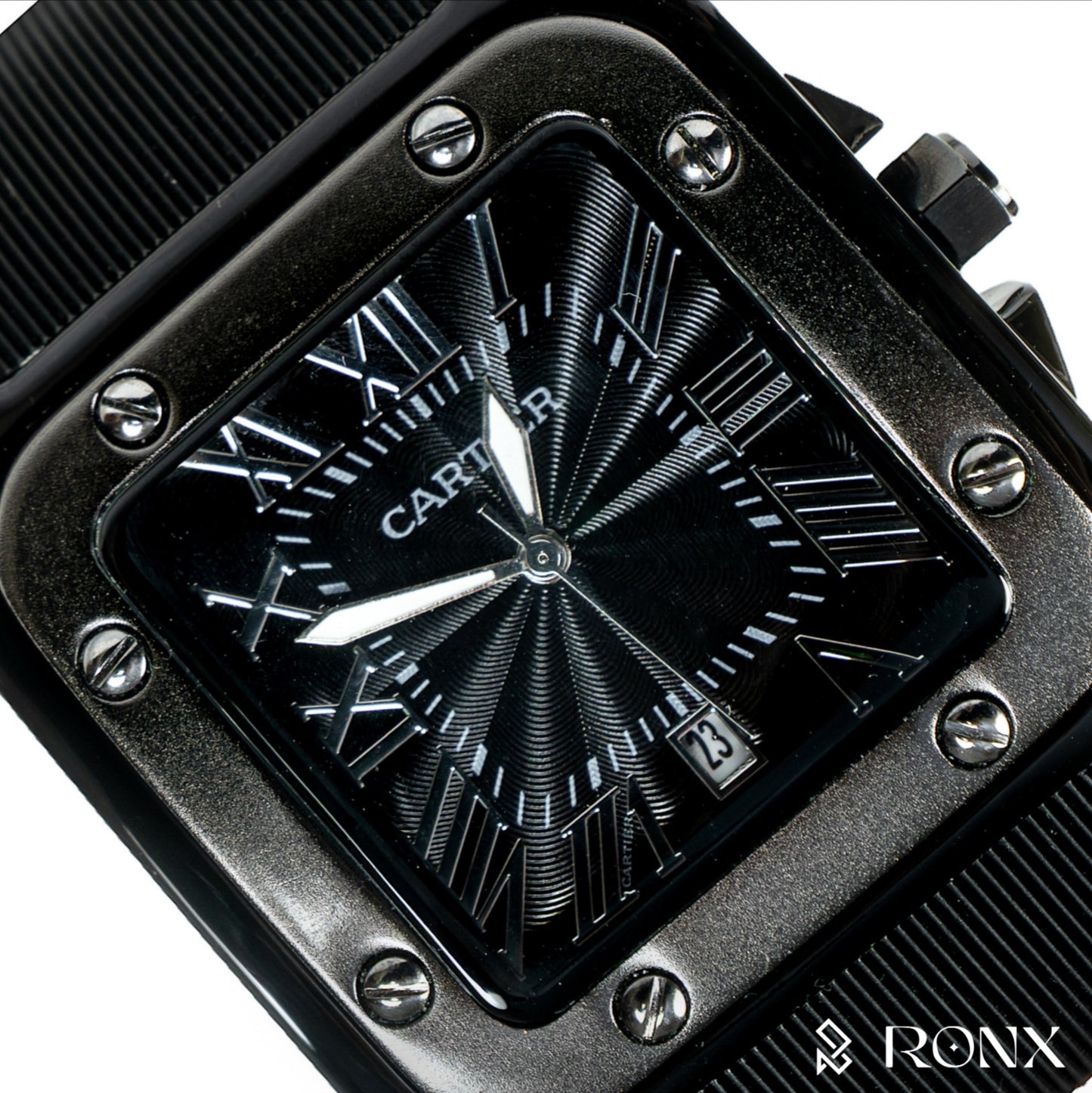 SquareForce Quartz Men’s Watch-Black