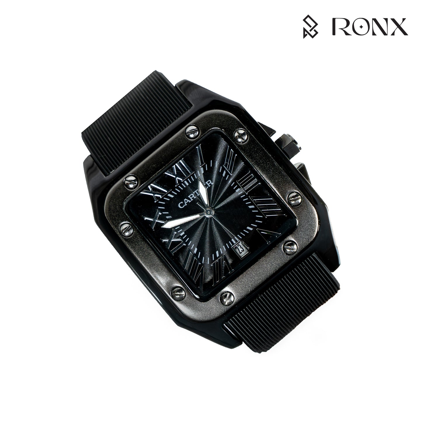 SquareForce Quartz Men’s Watch-Black