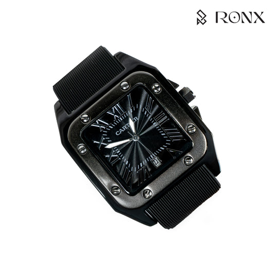SquareForce Quartz Men’s Watch-Black