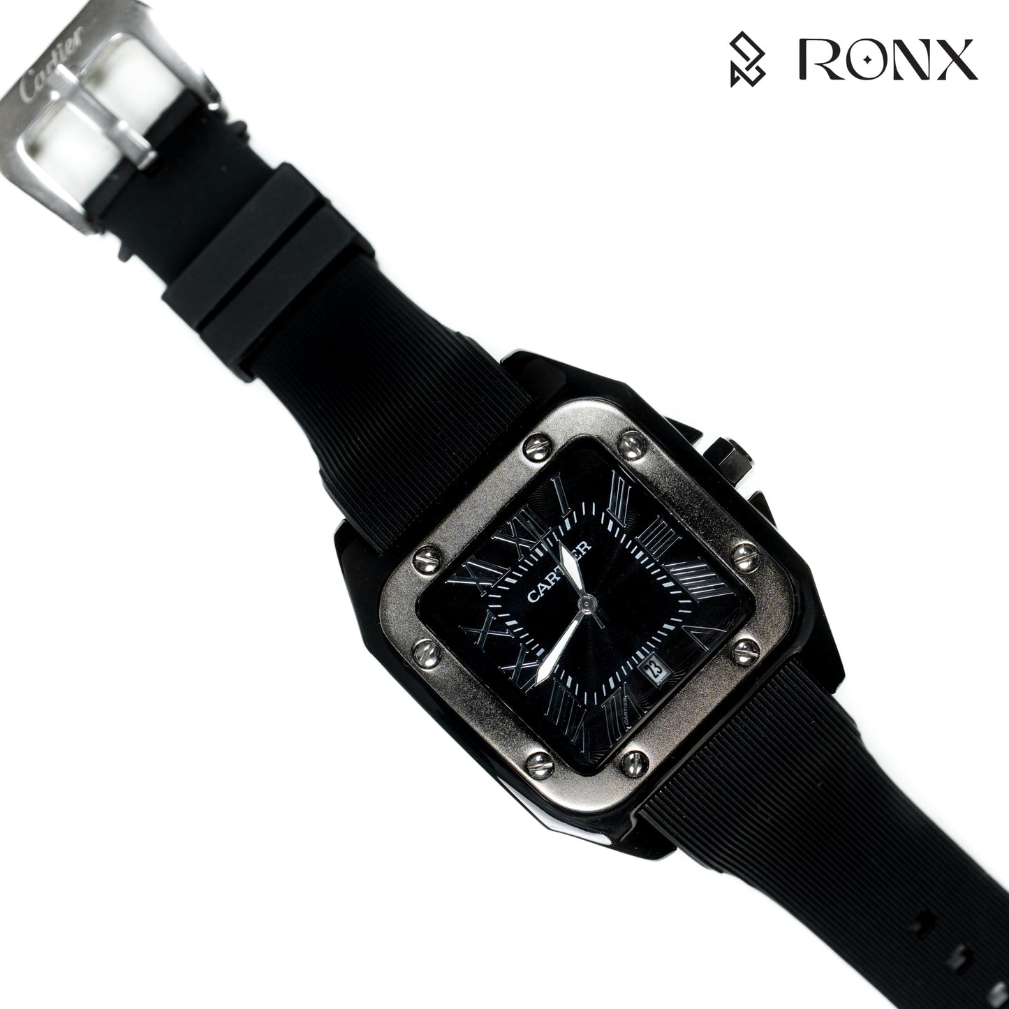 SquareForce Quartz Men’s Watch-Black
