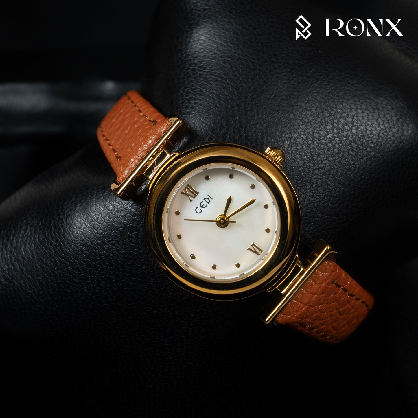 GEDI Luna Classic Watch (Brown Belt)