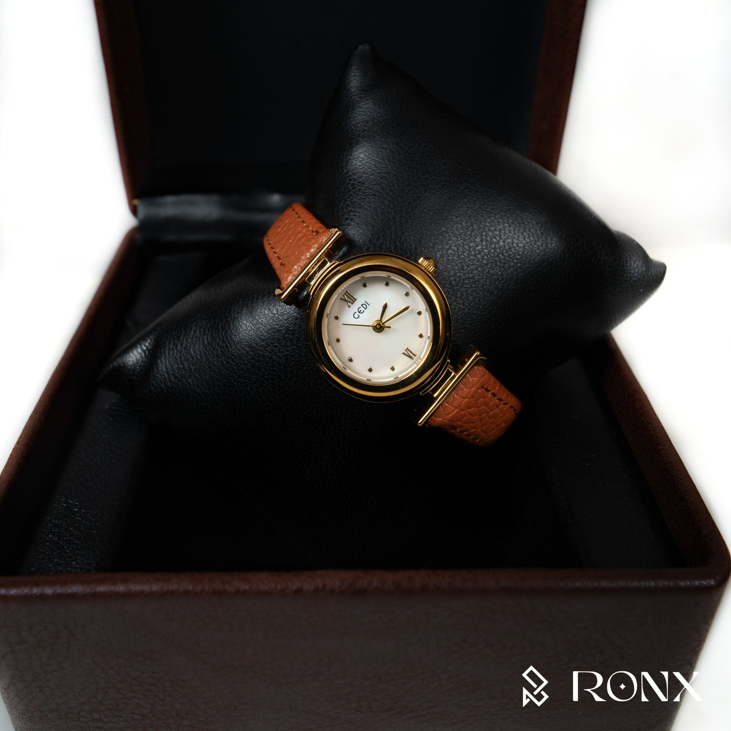 GEDI Luna Classic Watch (Brown Belt)