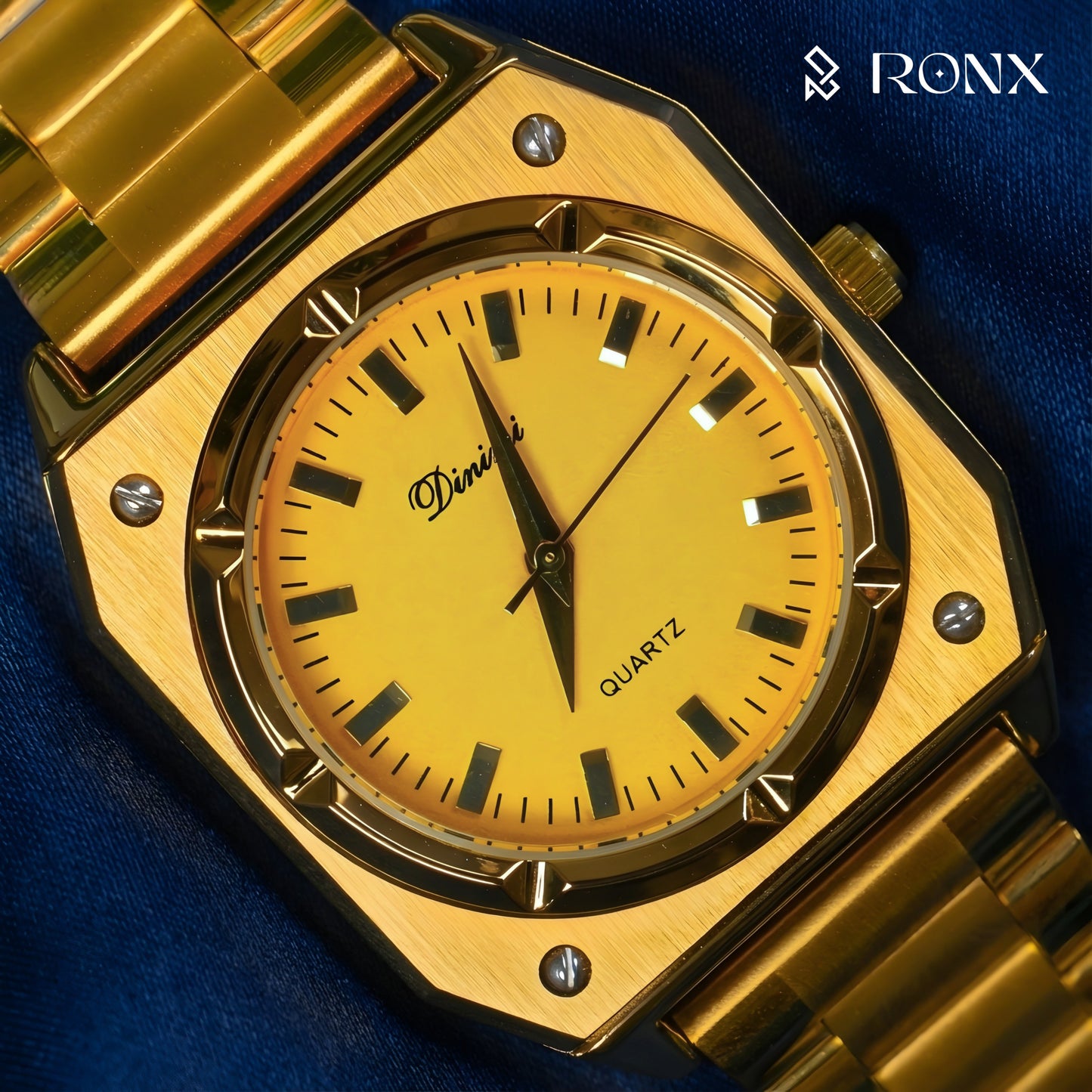 Golden Timepiece Men’s Watch