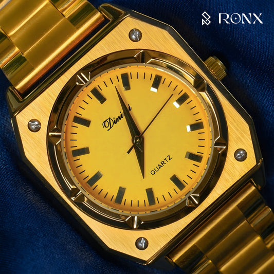 Golden Timepiece Men’s Watch