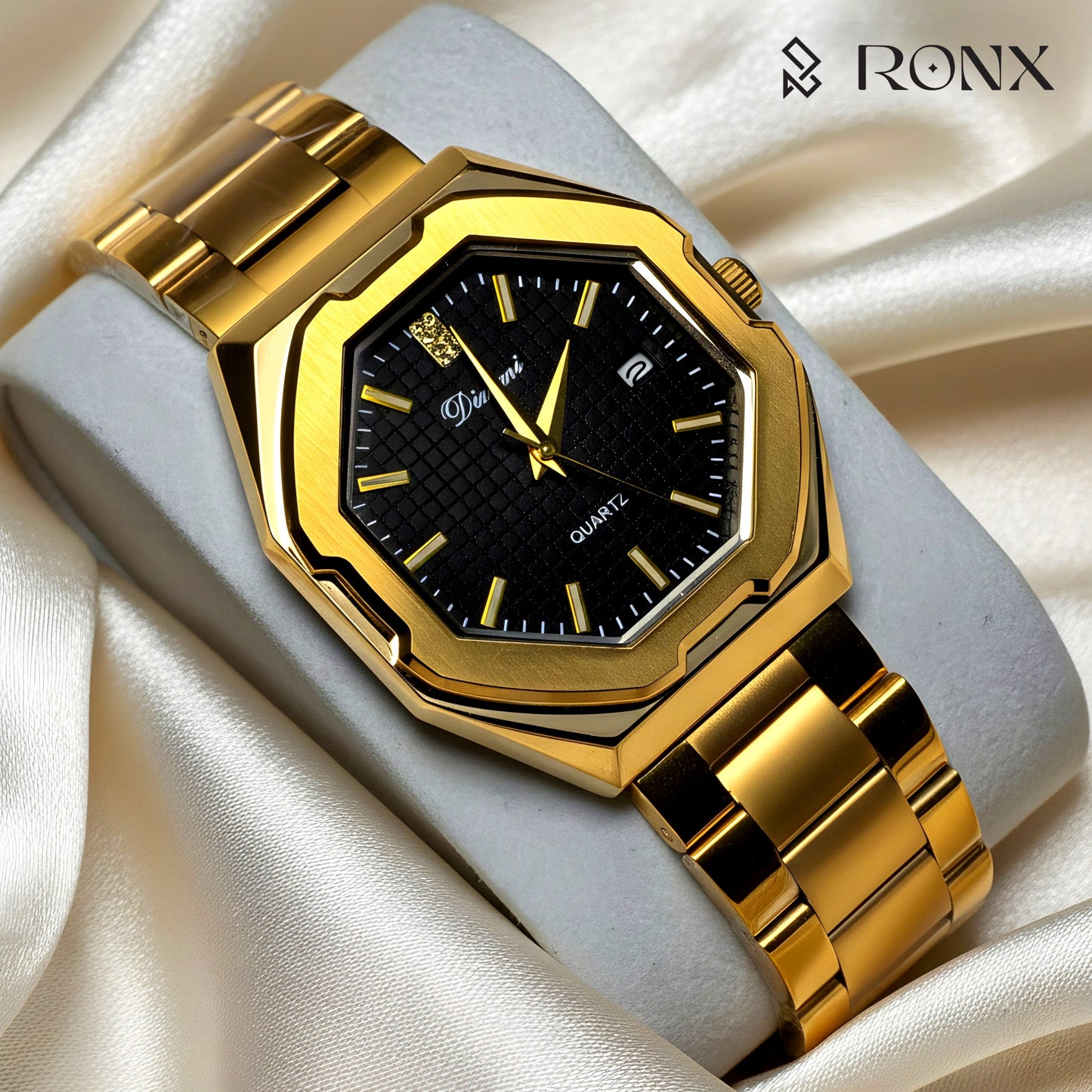 Dinimi CrownEdge Gold Watch