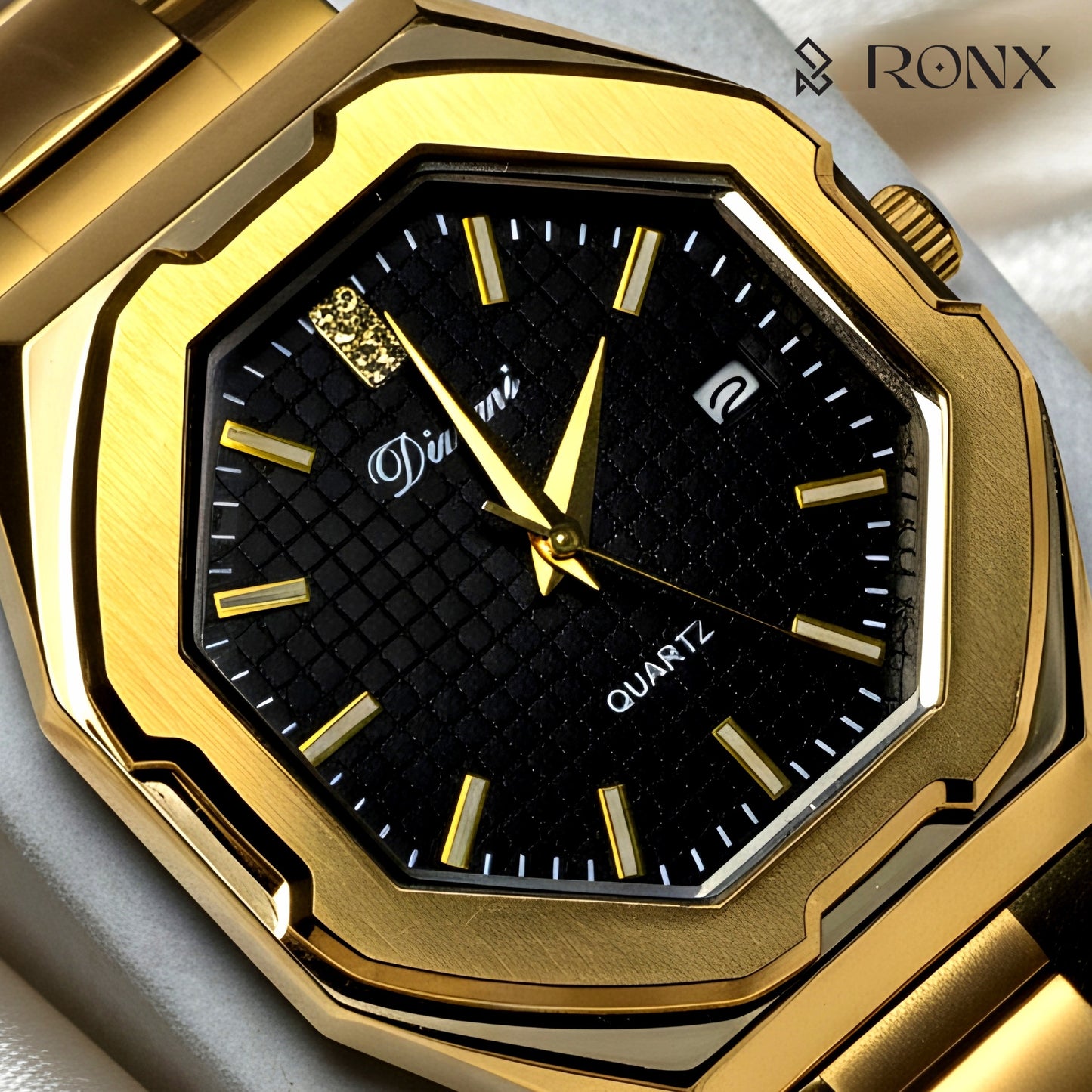 Dinimi CrownEdge Gold Watch